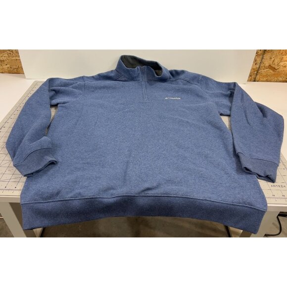 Columbia Men's 1/2 Zip Blue Fleece Pullover New NWOT Sz. XL - Picture 1 of 5